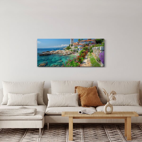 Slika - Slikovito primorsko mjesto (120x50 cm)