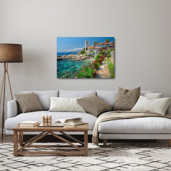 Slika - Slikovito primorsko mjesto (70x50 cm)