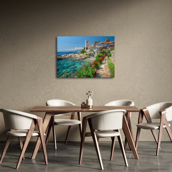 Slika - Slikovito primorsko mjesto (70x50 cm)