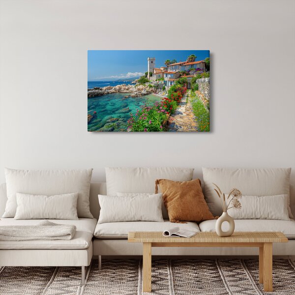 Slika - Slikovito primorsko mjesto (90x60 cm)
