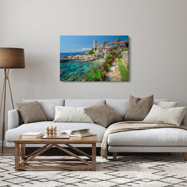 Slika - Slikovito primorsko mjesto (90x60 cm)