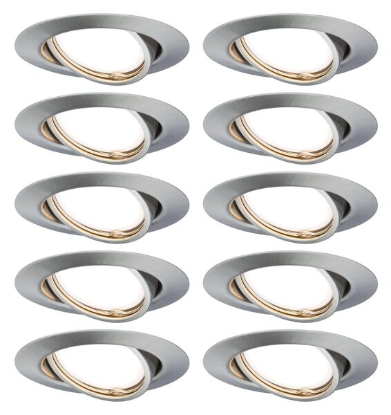 Reflektori Paulmann, Base, prigušiv, Metalik, Dnevna soba, Metal, Moderan