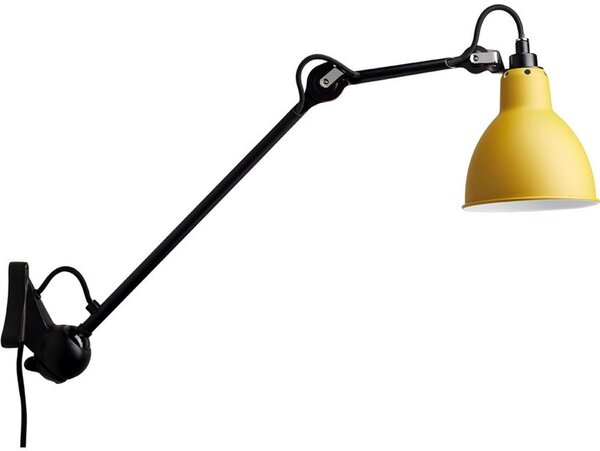 Lampe Gras 222 zidna svjetiljka, žuto/crno - DCW