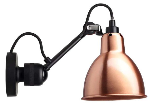Lampe Gras 304 zidna svjetiljka, crna/bakrena/bijela – DCW