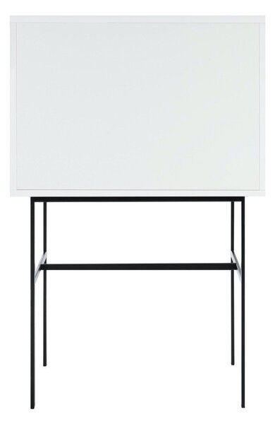 Sivo-bež vitrina s kliznim vratima 70x109x40 cm Lekko – noo.ma