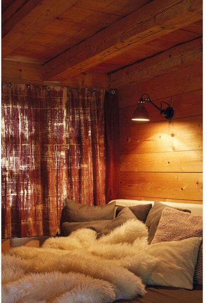 Lampe Gras 304CA zidna svjetiljka, crna/crna/bakar – DCW