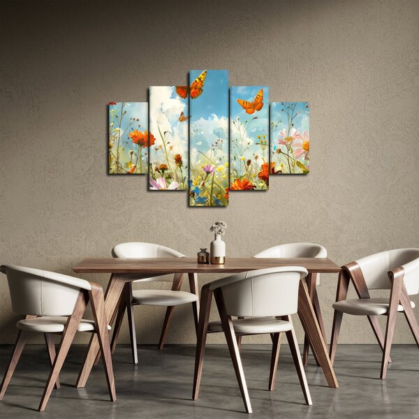 Slika - Leptiri na ljetnoj livadi (150x105 cm)