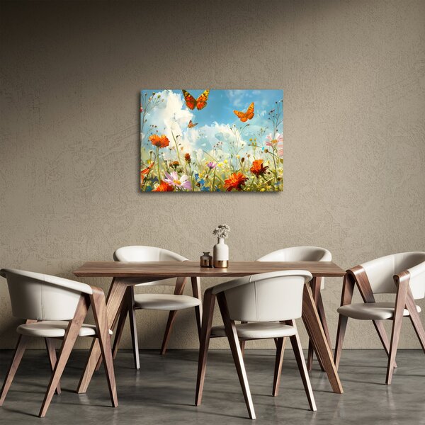 Slika - Leptiri na ljetnoj livadi (70x50 cm)