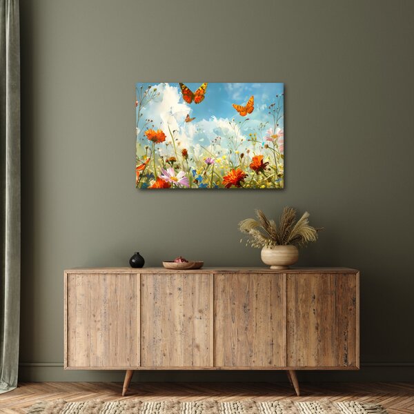 Slika - Leptiri na ljetnoj livadi (70x50 cm)