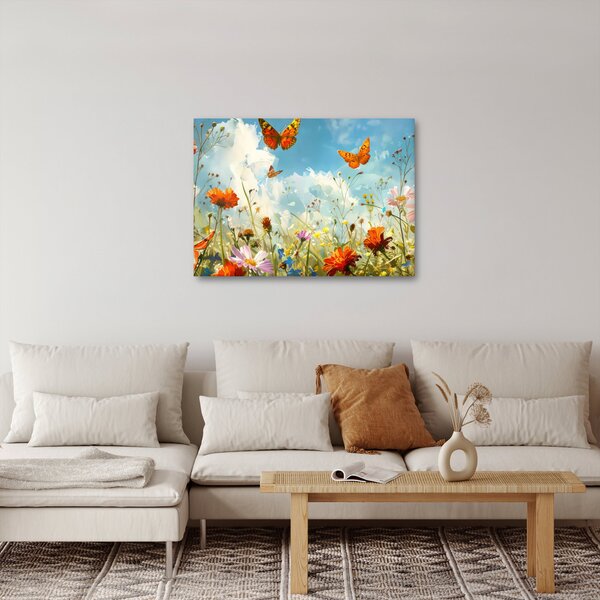 Slika - Leptiri na ljetnoj livadi (70x50 cm)