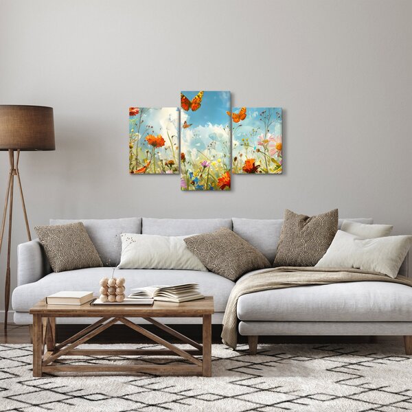 Slika - Leptiri na ljetnoj livadi (90x60 cm)