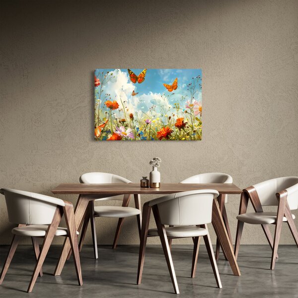 Slika - Leptiri na ljetnoj livadi (90x60 cm)