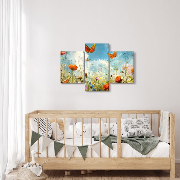 Slika - Leptiri na ljetnoj livadi (90x60 cm)