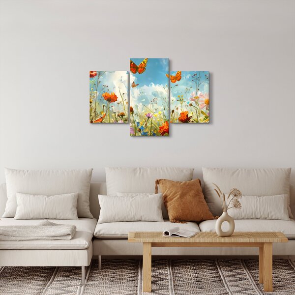 Slika - Leptiri na ljetnoj livadi (90x60 cm)
