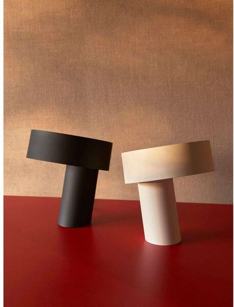 Stolne Lampa HAY, prigušiv, Crno, Dnevna soba, Aluminij