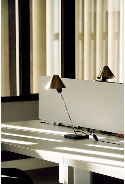 Stolne Lampa Santa & Cole, Zlato / mjed, Dnevna soba, Aluminij