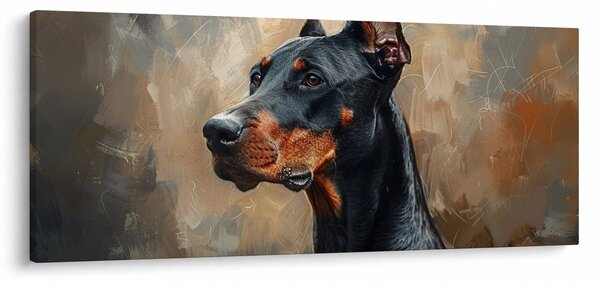 Slika - Portret Dobrmana (120x50 cm)