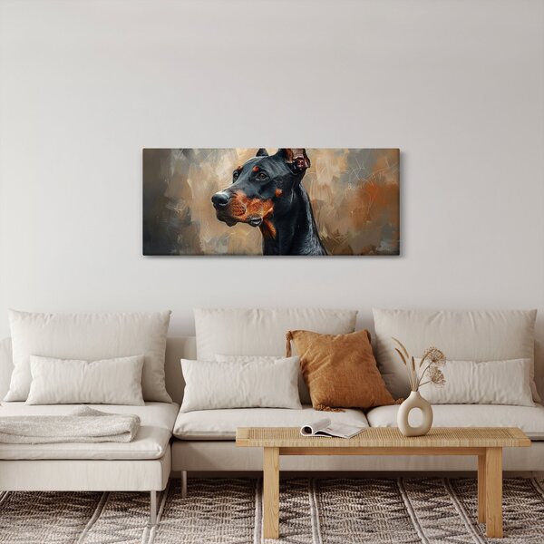 Slika - Portret Dobrmana (120x50 cm)
