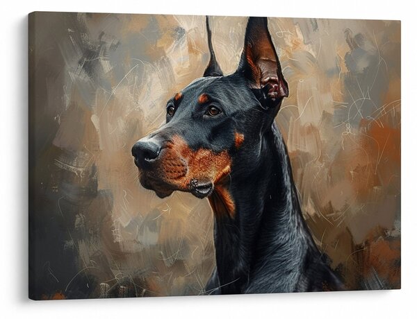 Slika - Portret Dobrmana (70x50 cm)