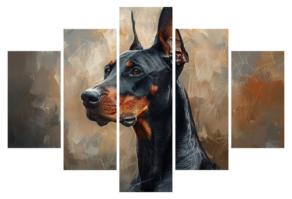 Slika - Portret Dobrmana (150x105 cm)