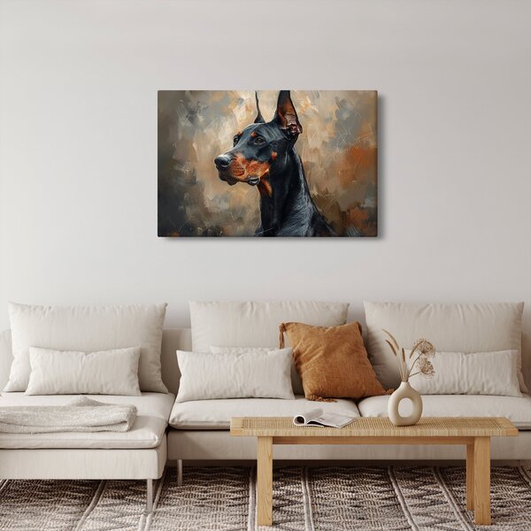 Slika - Portret Dobrmana (90x60 cm)