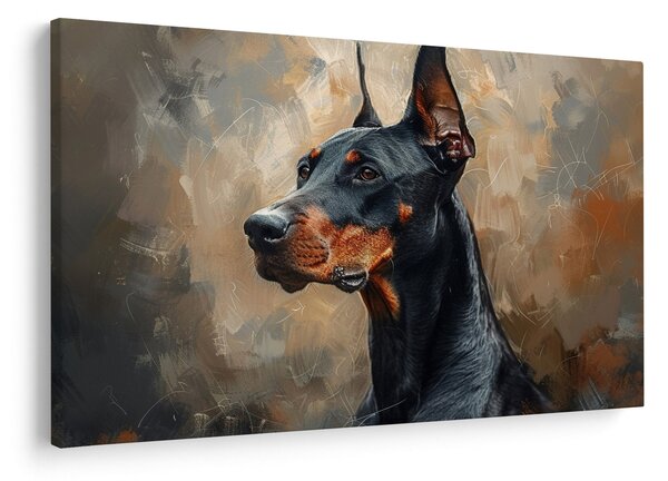 Slika - Portret Dobrmana (90x60 cm)