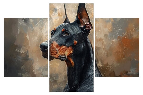 Slika - Portret Dobrmana (90x60 cm)