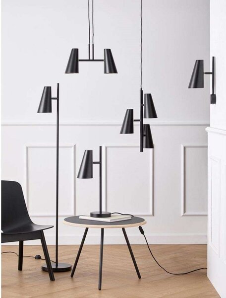 Podne Lampa Woud, Crno, Dnevna soba, Metal