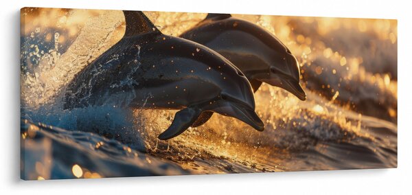 Slika - Dupini (120x50 cm)