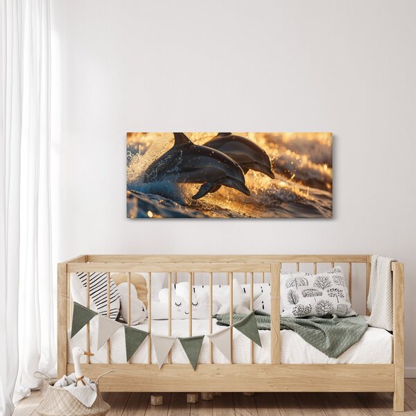 Slika - Dupini (120x50 cm)