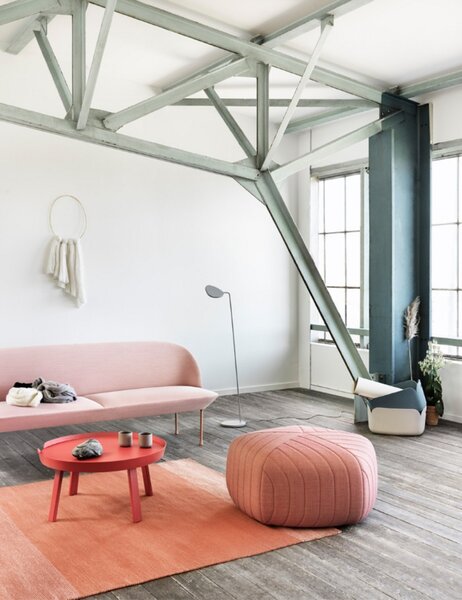 Podne Lampa Muuto, prigušiv, Crno, Dnevna soba, Aluminij