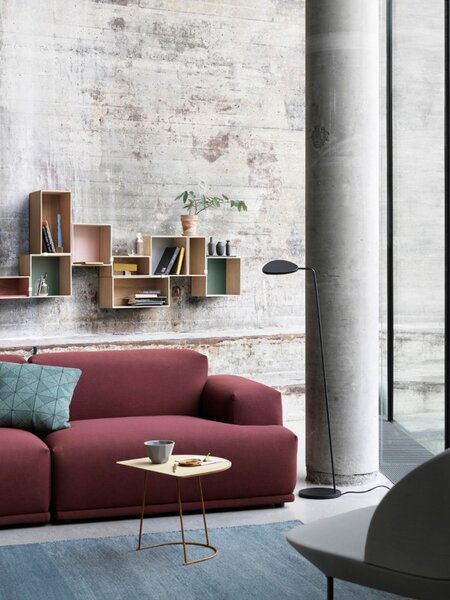 Podne Lampa Muuto, prigušiv, Crno, Dnevna soba, Aluminij