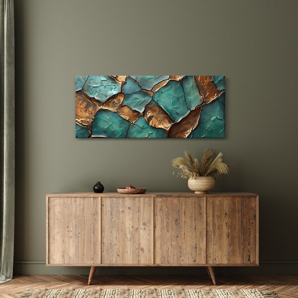 Slika - Zeleno-zlatna slika (120x50 cm)