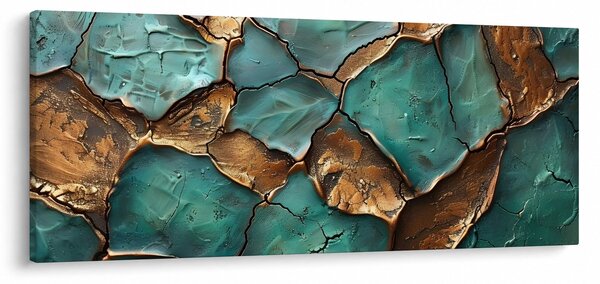 Slika - Zeleno-zlatna slika (120x50 cm)