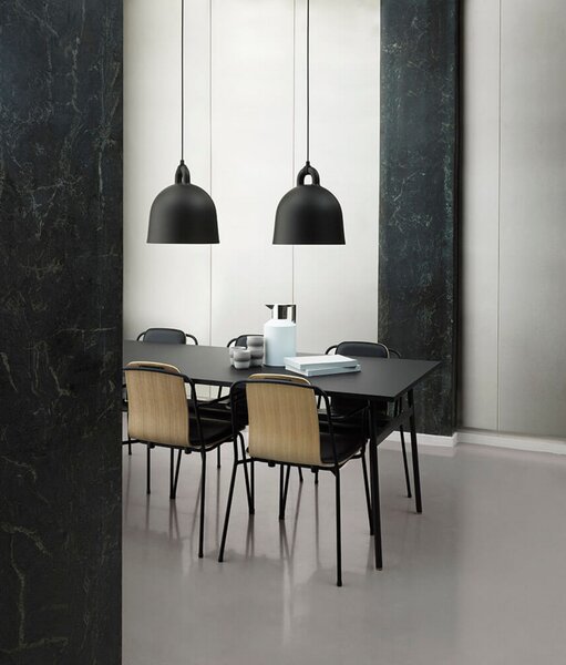 Viseće Svjetiljka Normann Copenhagen, Crno, Dnevna soba, Aluminij