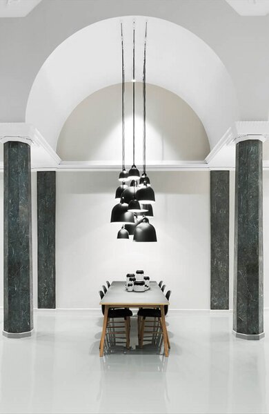 Viseće Svjetiljka Normann Copenhagen, Crno, Dnevna soba, Aluminij