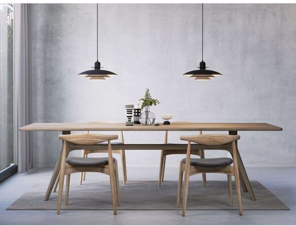 Primus I viseća lampa, crna/mesing, Ø 43 cm, metal - Belid