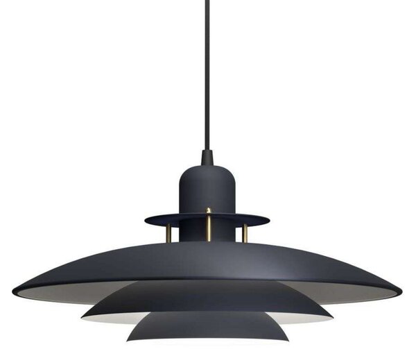 Primus I viseća lampa, crna/mesing, Ø 43 cm, metal - Belid