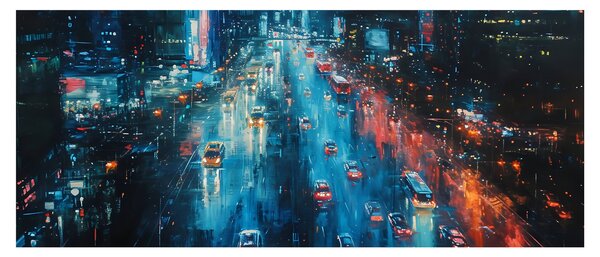 Slika - Veliki grad, ulje na platnu (120x50 cm)