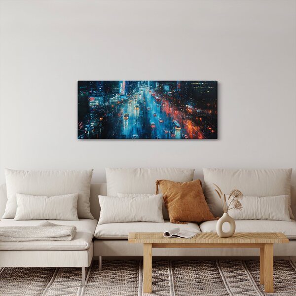 Slika - Veliki grad, ulje na platnu (120x50 cm)