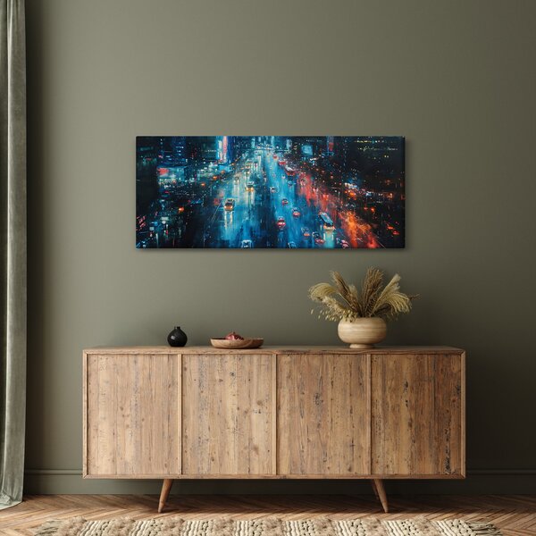 Slika - Veliki grad, ulje na platnu (120x50 cm)