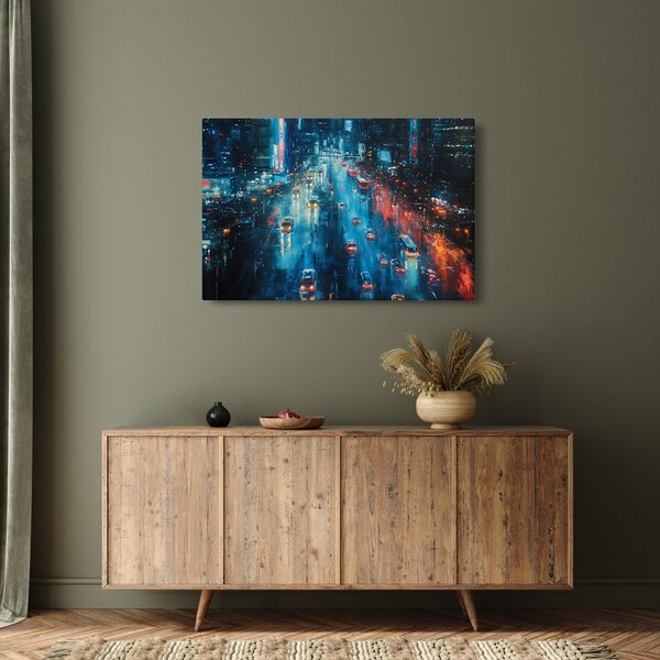 Slika - Veliki grad, ulje na platnu (90x60 cm)