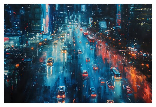 Slika - Veliki grad, ulje na platnu (90x60 cm)
