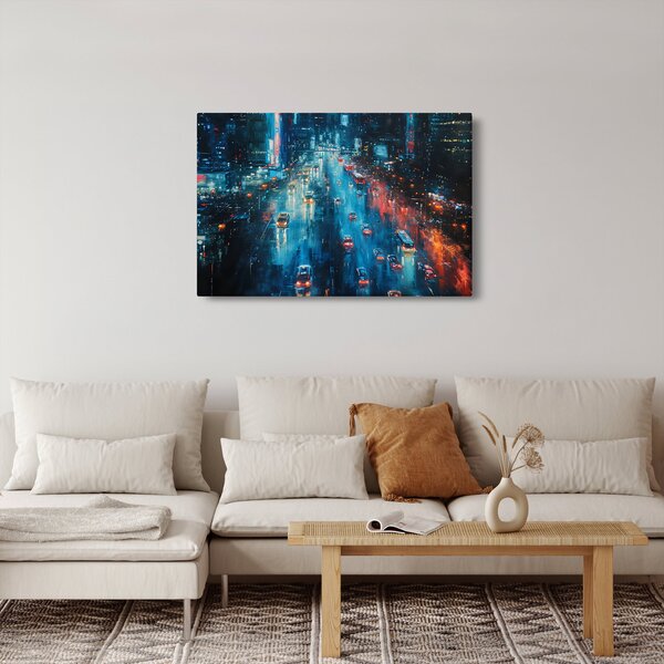Slika - Veliki grad, ulje na platnu (90x60 cm)