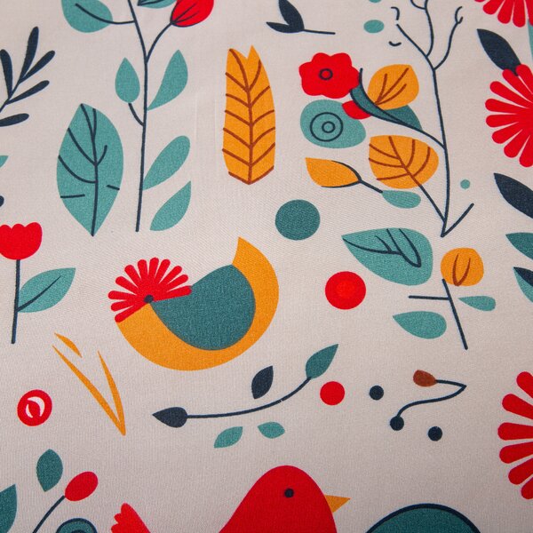 Posteljina od mikrovlakana RETRO BIRD šarena Dimenzije posteljine: 70 x 90 cm | 140 x 200 cm