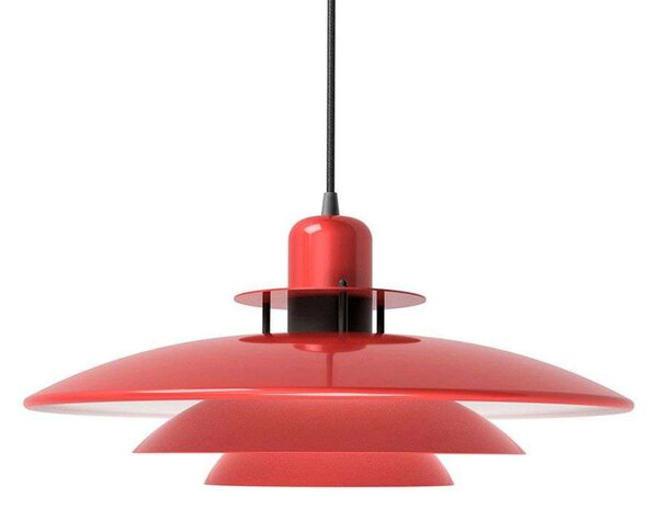 Primus I viseća lampa, crvena/crna, Ø 43 cm, metal - Belid