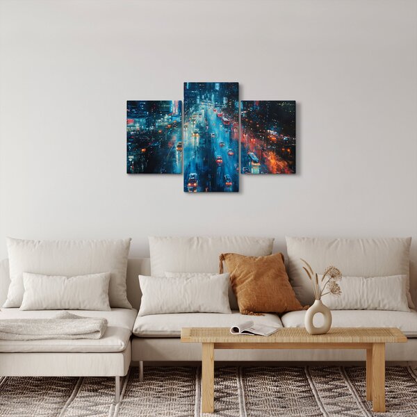 Slika - Veliki grad, ulje na platnu (90x60 cm)