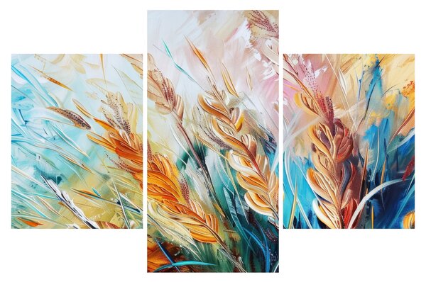 Slika - Pšenica, apstrakcija (90x60 cm)