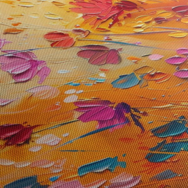 Slika - Slikanje šarenog cvijeća (90x60 cm)