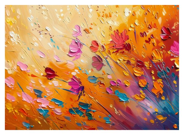 Slika - Slikanje šarenog cvijeća (70x50 cm)
